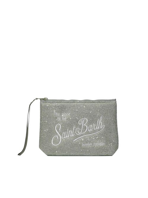 Pochette Aline Lurex in scuba con effetto lurex Salvia Mc2 Saint Barth | ALI001303006L